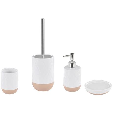 Beliani Set accessori bagno en Ceramica Scandinavo LEBU  