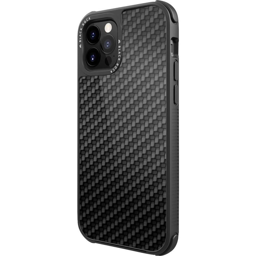 Black Rock  Cover Robust Real Carbon pour Apple iPhone 12/12 Pro 