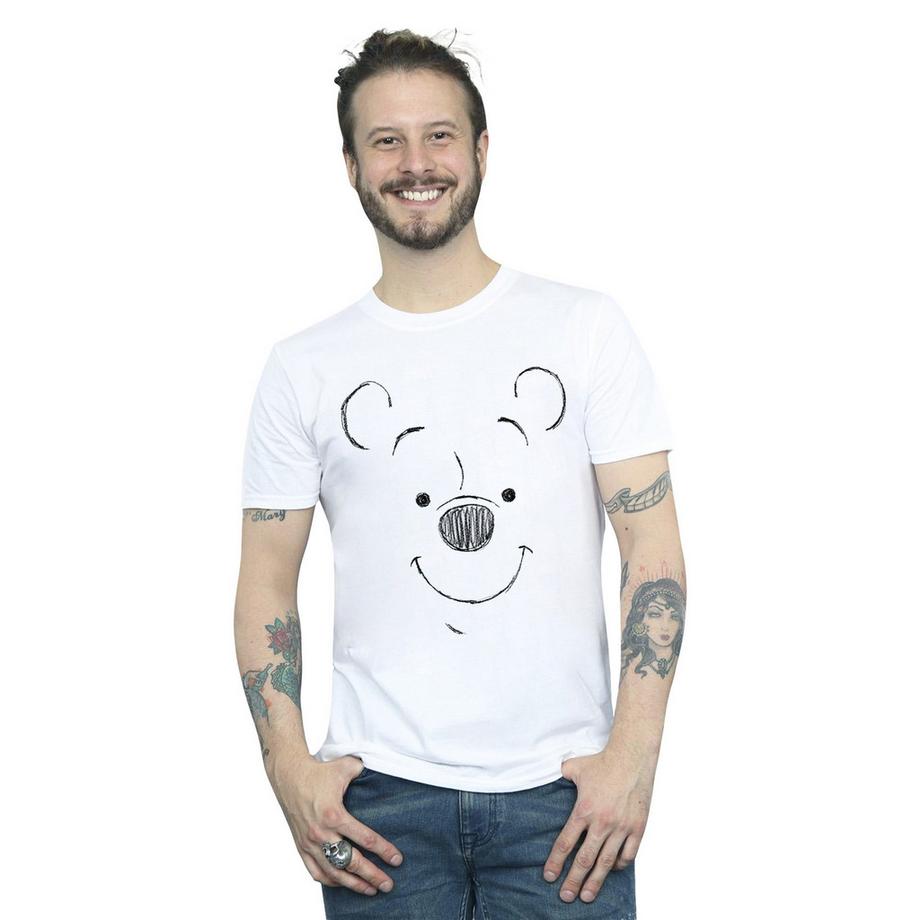 Disney Winnie the Pooh Sketch Face T-Shirt  