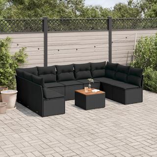 VidaXL set divano da giardino Polirattan  