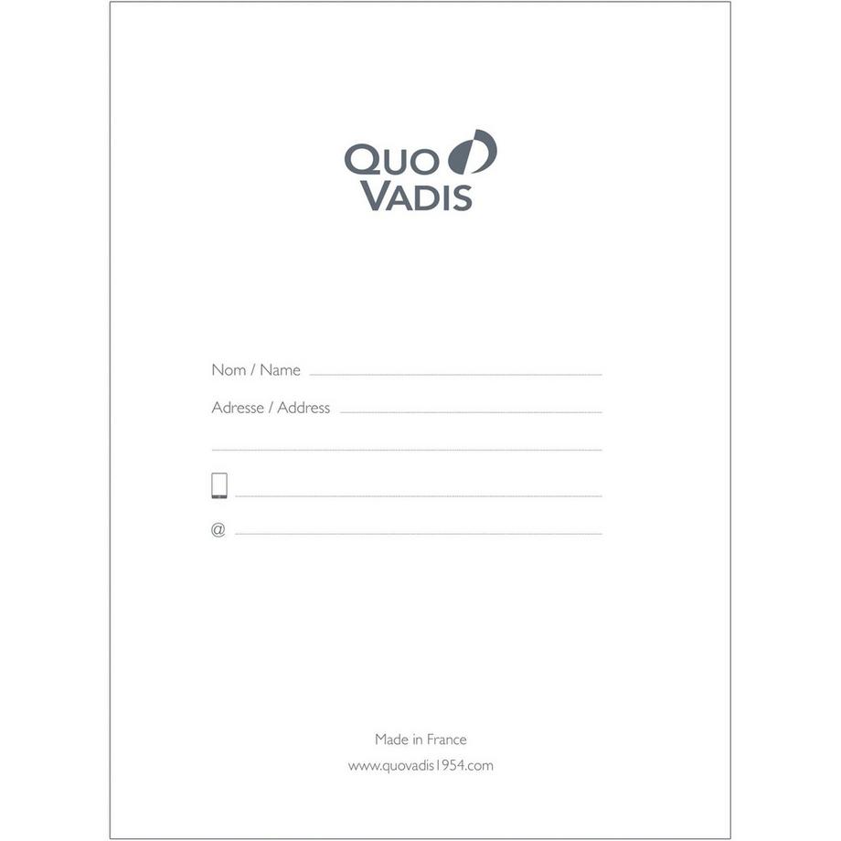 QUO-VADIS Quo Vadis - Quaderno per gli appunti - Iconic - Multicolore - Pagine A righe - 15x21 cm - Carta Clairefontaine Bianca - Prodotto in Francia  