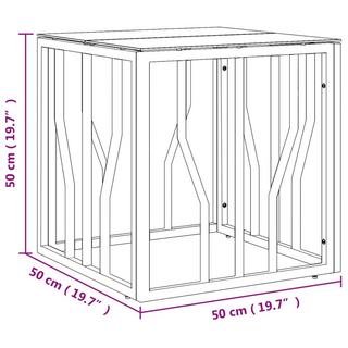 VidaXL Couchtisch edelstahl  