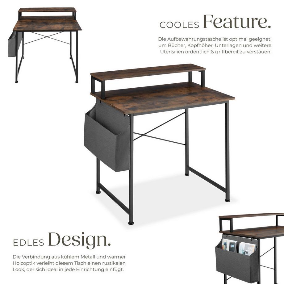 Tectake Bureau EVERETT Style industriel  