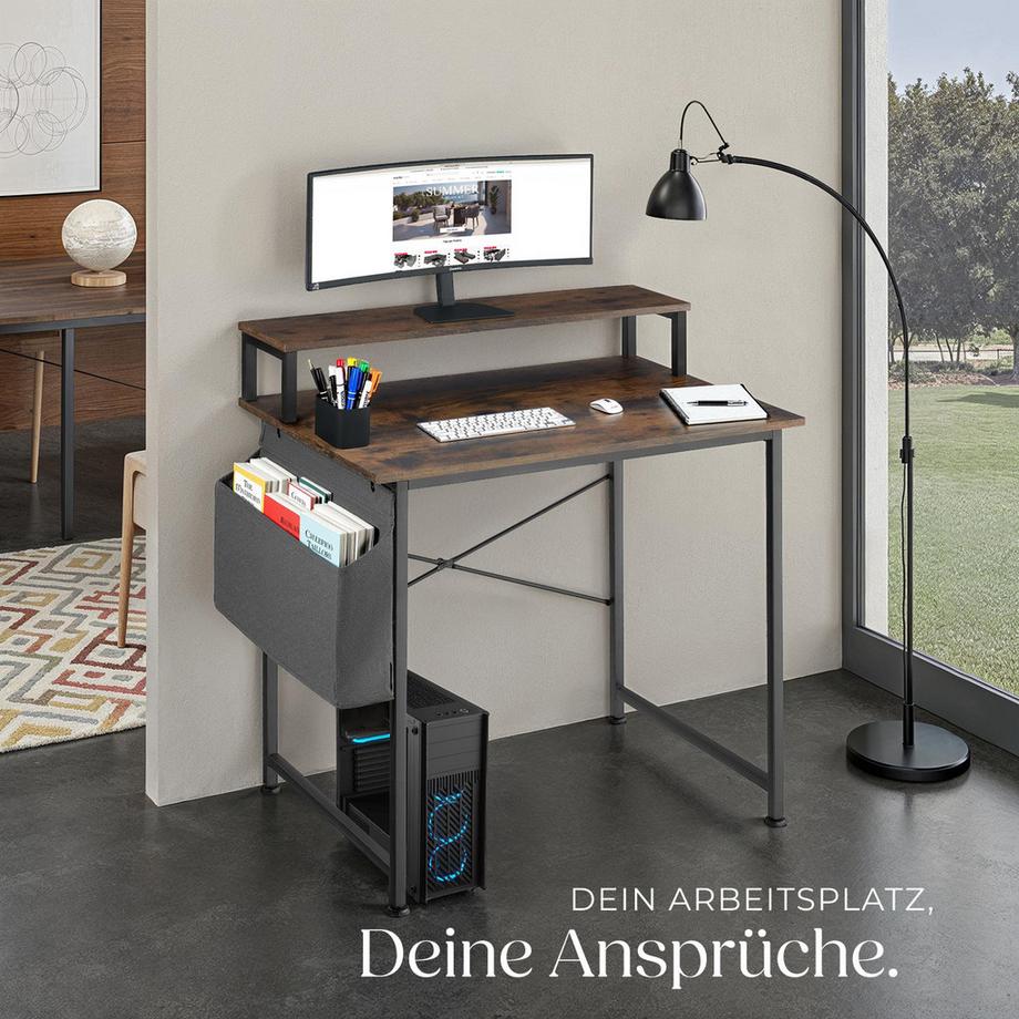 Tectake Bureau EVERETT Style industriel  