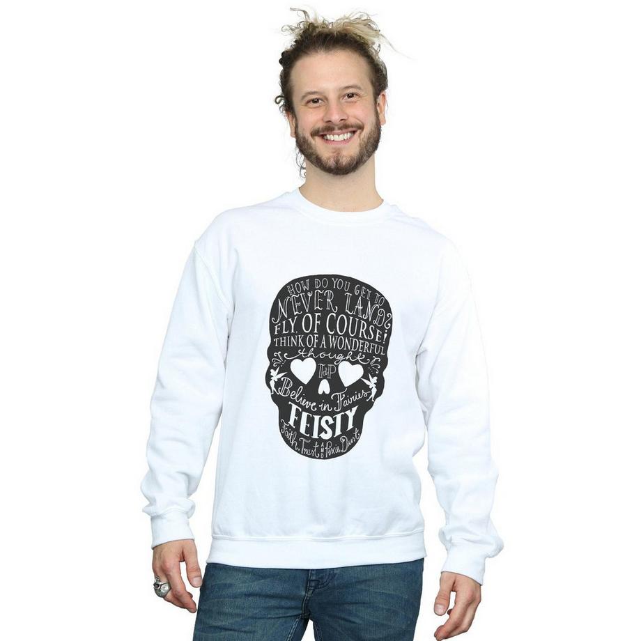 Disney Felpa con Stampa Grafica Teschio  