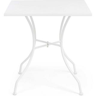 mutoni Table de jardin Kelsie blanc 70x70  