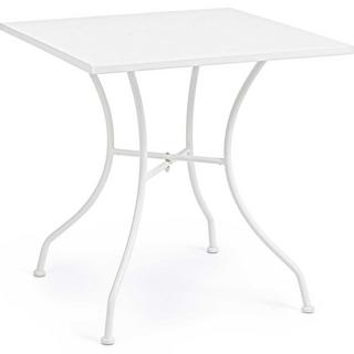 mutoni Table de jardin Kelsie blanc 70x70  