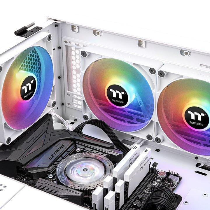 Thermaltake  TT CT120 ARGB Sync PC Case per computer Ventilatore Bianco 2 pz 