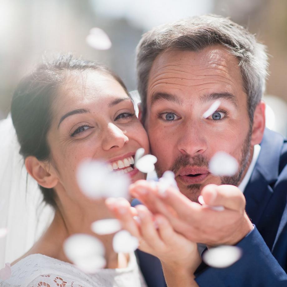 Northix  12x Party Popper Cuori Bianchi 