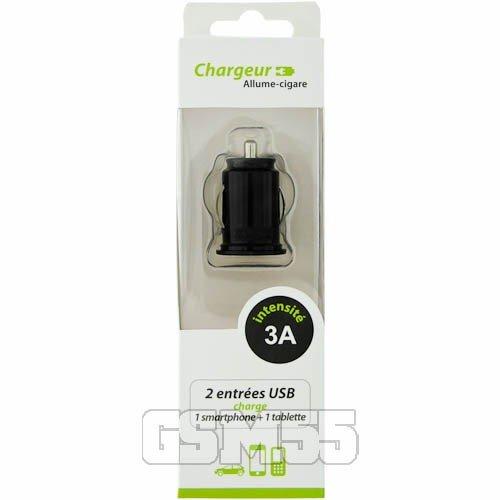 Avizar  Caricabatterie Accendisigari 2x USB 3A 