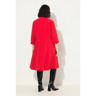 Ulla Popken Abito Midi Collo Alto Scollo V Maniche 3/4  