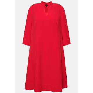 Ulla Popken Abito Midi Collo Alto Scollo V Maniche 3/4  