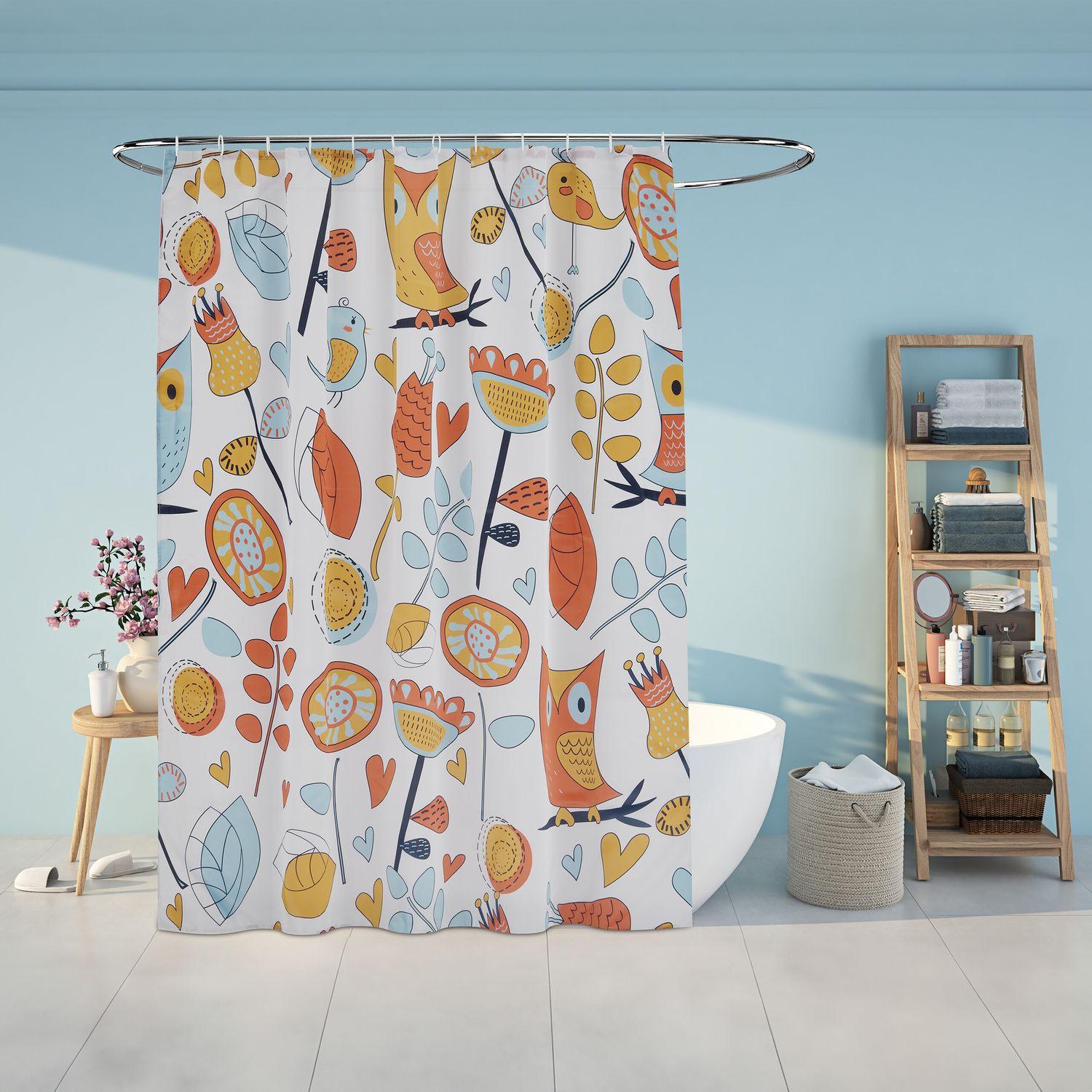 Northix Rideau de douche 180x200 cm avec motif  