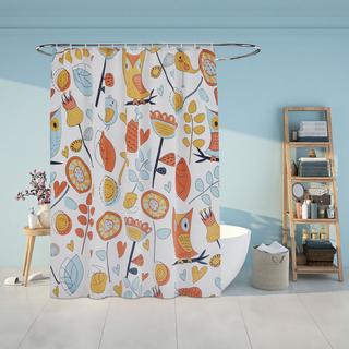 Northix Rideau de douche 180x200 cm avec motif  
