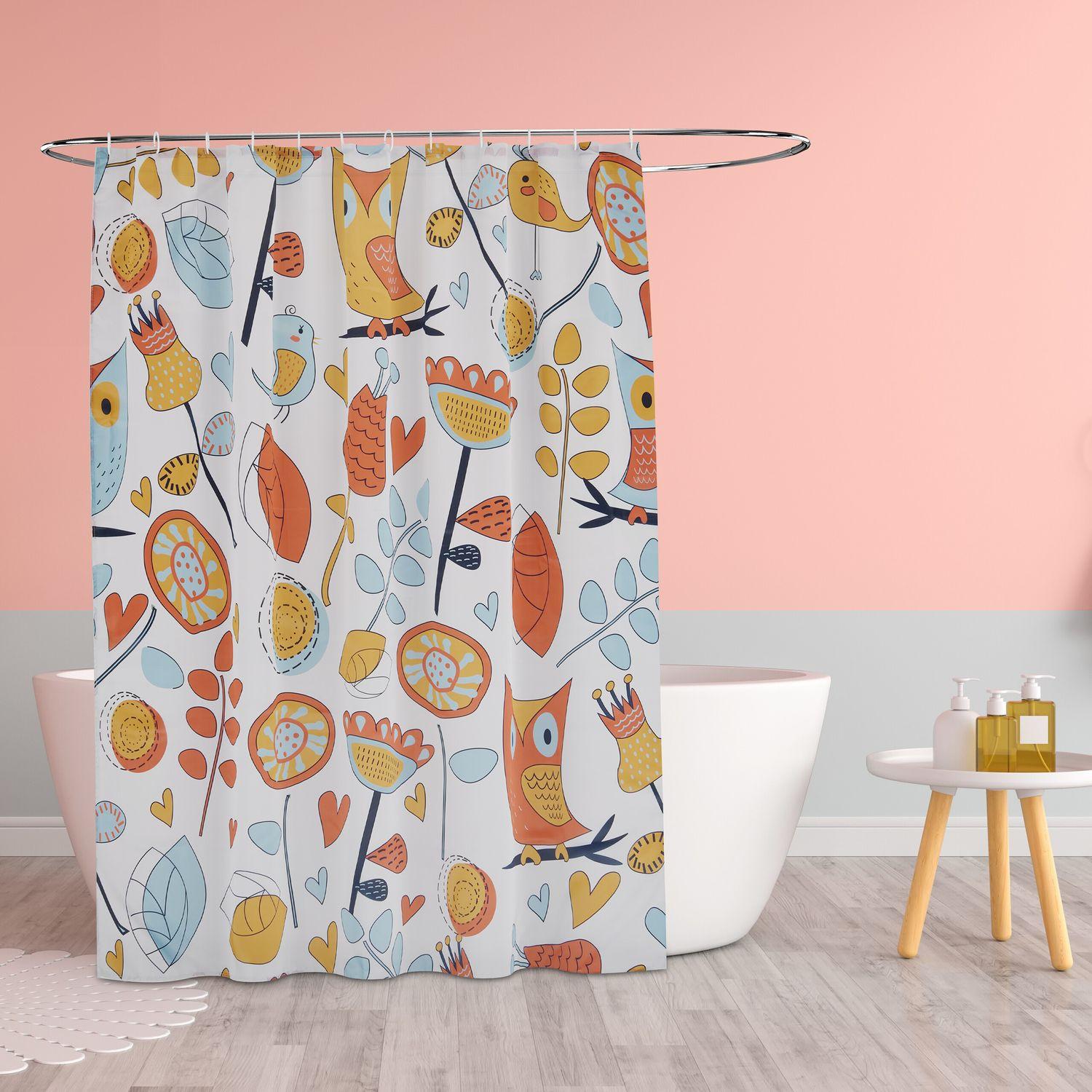 Northix Rideau de douche 180x200 cm avec motif  
