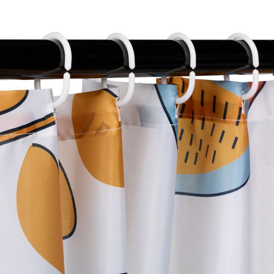 Northix Rideau de douche 180x200 cm avec motif  