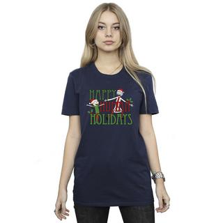 Rick And Morty Happy Human Holidays Grafikdruck T-Shirt  