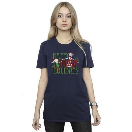 Rick And Morty  Happy Human Holidays TShirt 