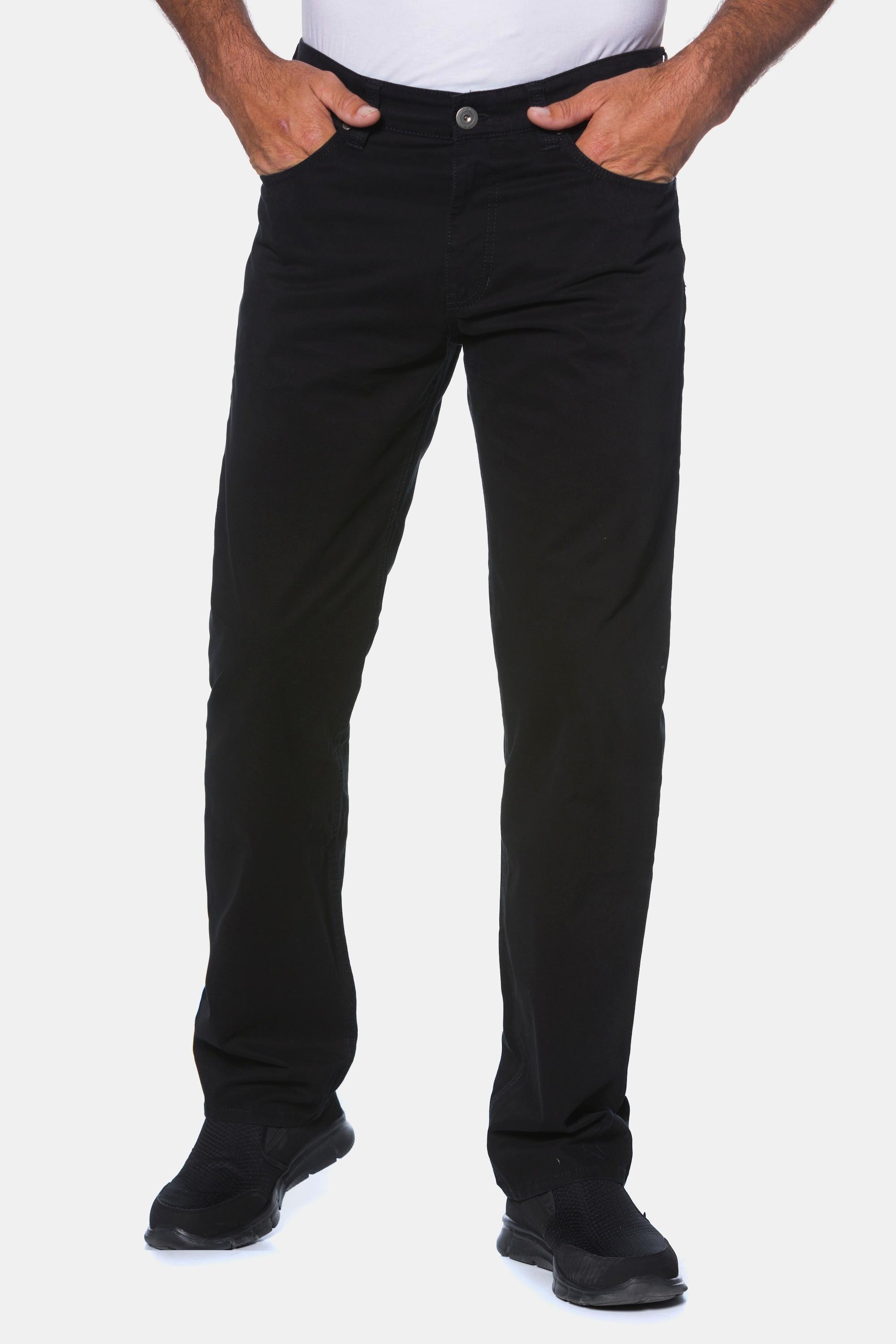 JP1880  Pantaloni di twill con colorazione Superblack, cintura comoda e vestibilità normale 