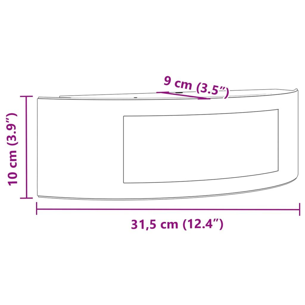 VidaXL Applique murale d'extérieur acier inoxydable  