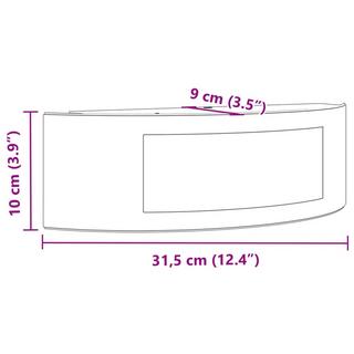 VidaXL applique da parete per esterni Acciaio inossidabile  