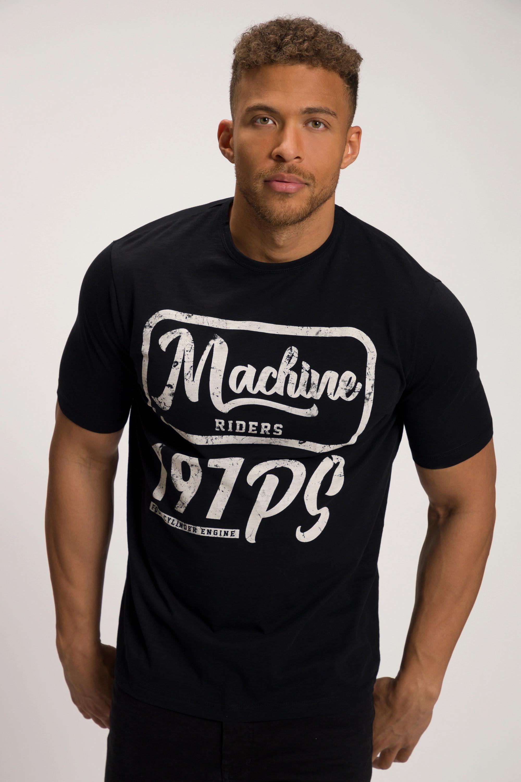 JP1880  T-shirt con mezze maniche e stampa "Machine" 