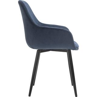 mutoni Fauteuil bleu foncé (série de 2)  