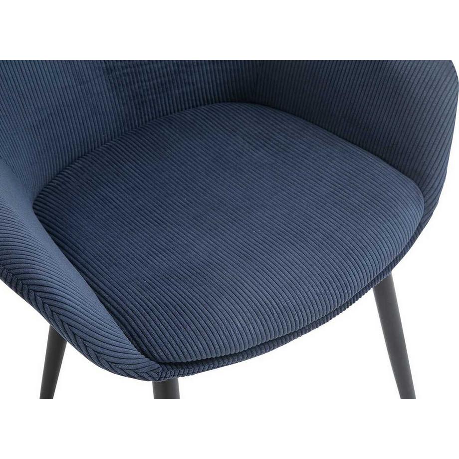 mutoni Armlehnstuhl Dunkelblau (2er-Set)  