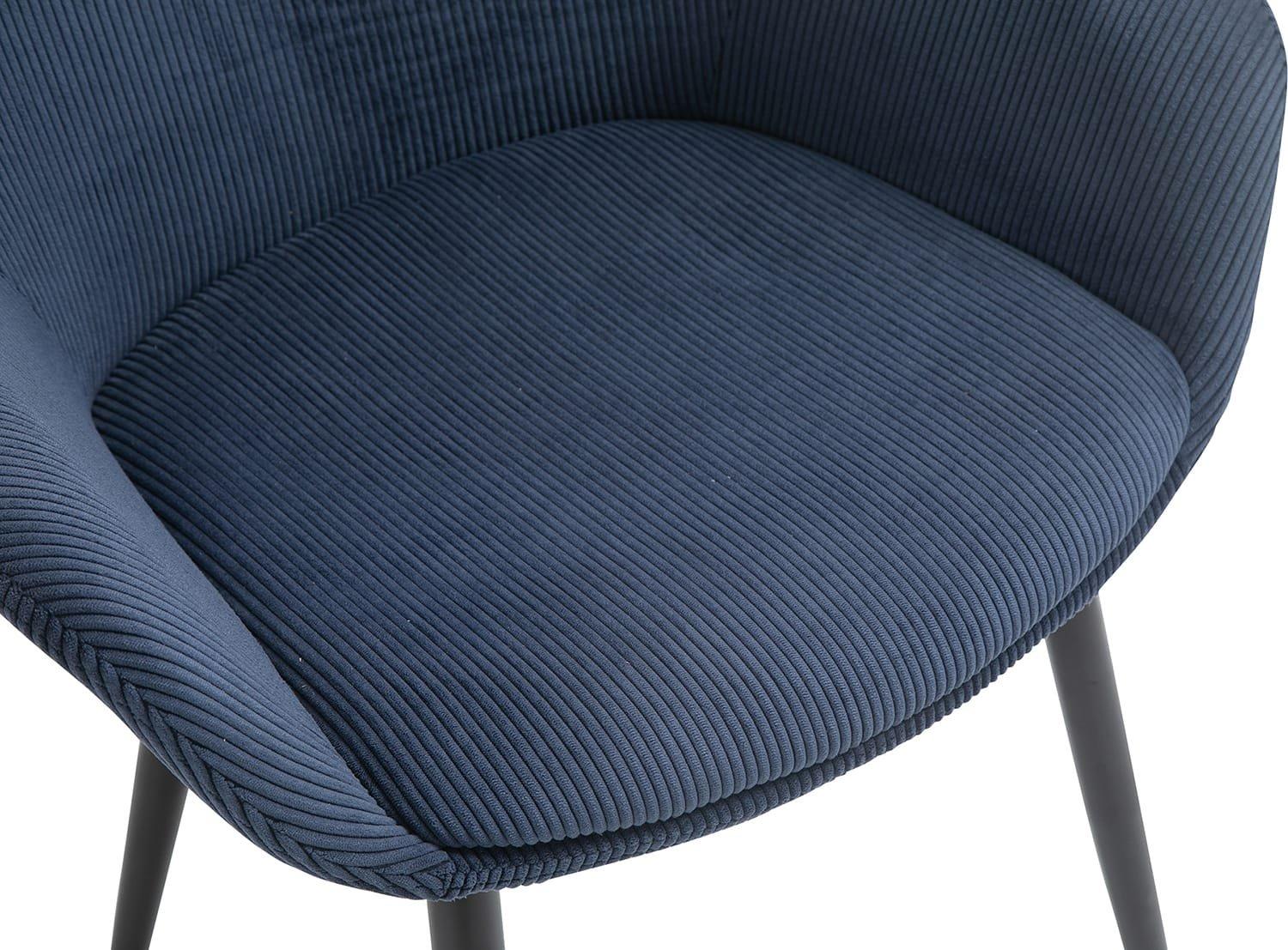 mutoni Fauteuil bleu foncé (série de 2)  