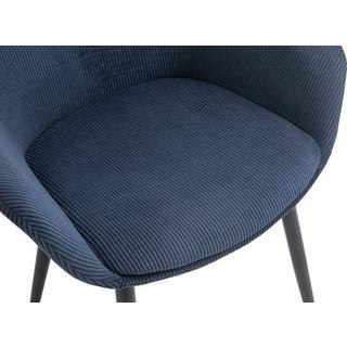 mutoni Fauteuil bleu foncé (série de 2)  