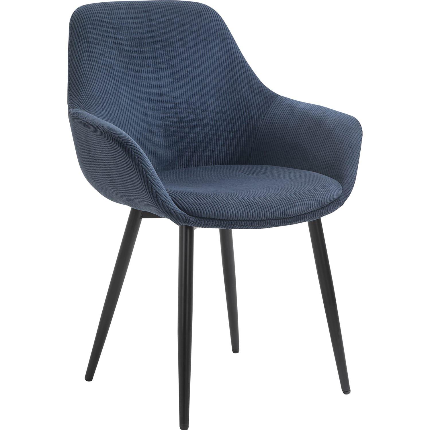 mutoni Fauteuil bleu foncé (série de 2)  