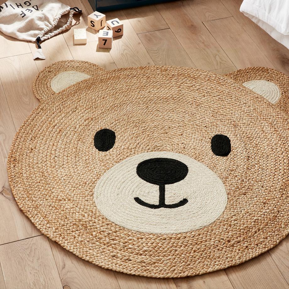 La Redoute Intérieurs Kinderteppich Osora mit Bärenmotiv  
