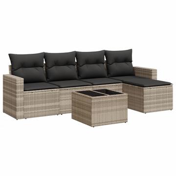 Garten sofagarnitur poly-rattan