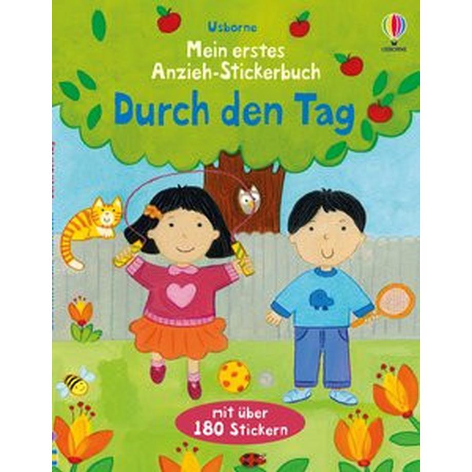 Usborne  Mein erstes Anzieh-Stickerbuch: Durch den Tag 
