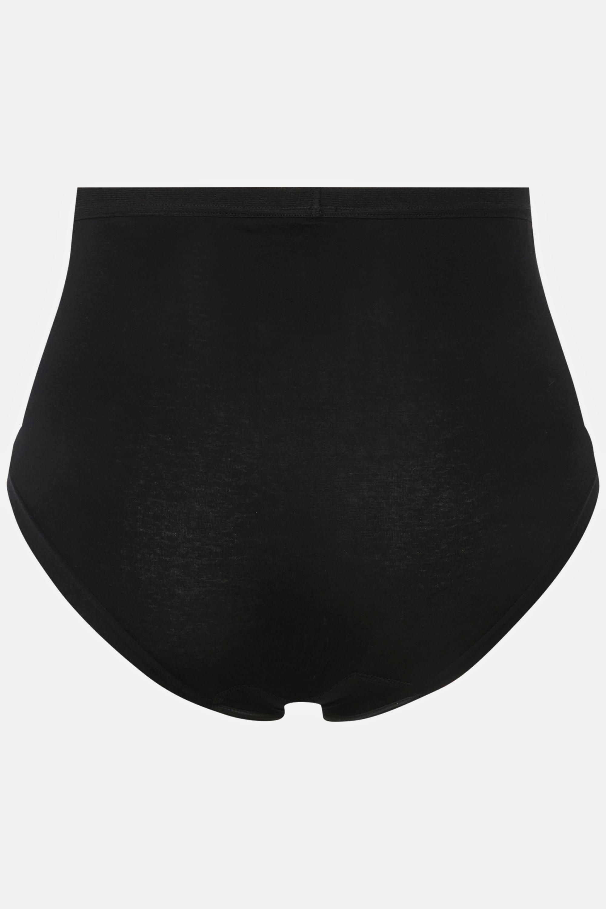 Ulla Popken  Culotte taille haute, en jersey de coton. Cuisses échancrées pour un haut niveau de confort, même lorsque vous restez longtemps assise. 