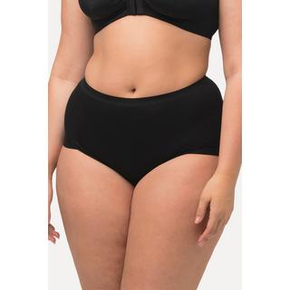 Ulla Popken  Culotte taille haute, en jersey de coton. Cuisses échancrées pour un haut niveau de confort, même lorsque vous restez longtemps assise. 