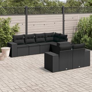 VidaXL set divano da giardino Polirattan  