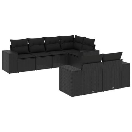 VidaXL set divano da giardino Polirattan  