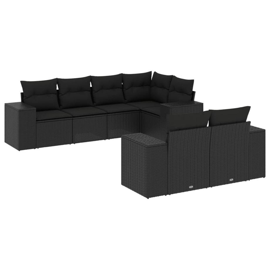 set divano da giardino Polirattan