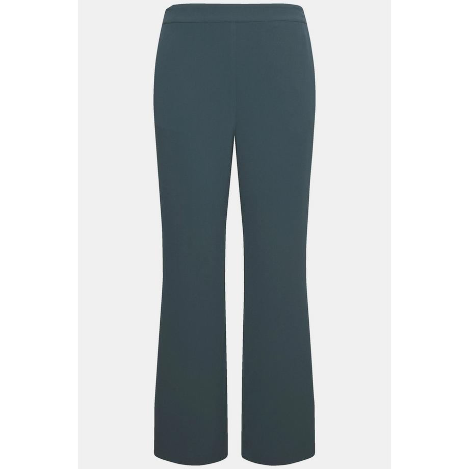 Ulla Popken Anzughose weites gerades Bein Elastikbund  