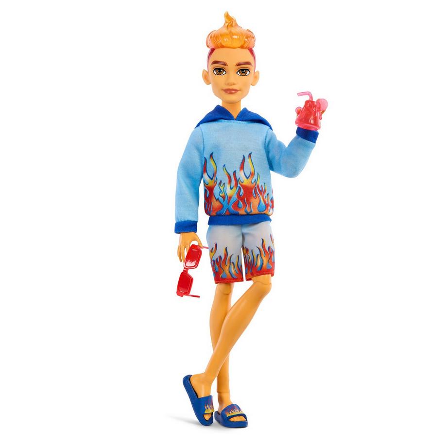 Mattel  Monster High Scare-adise Island Heath Burns Puppe mit Flamme Hoodie 