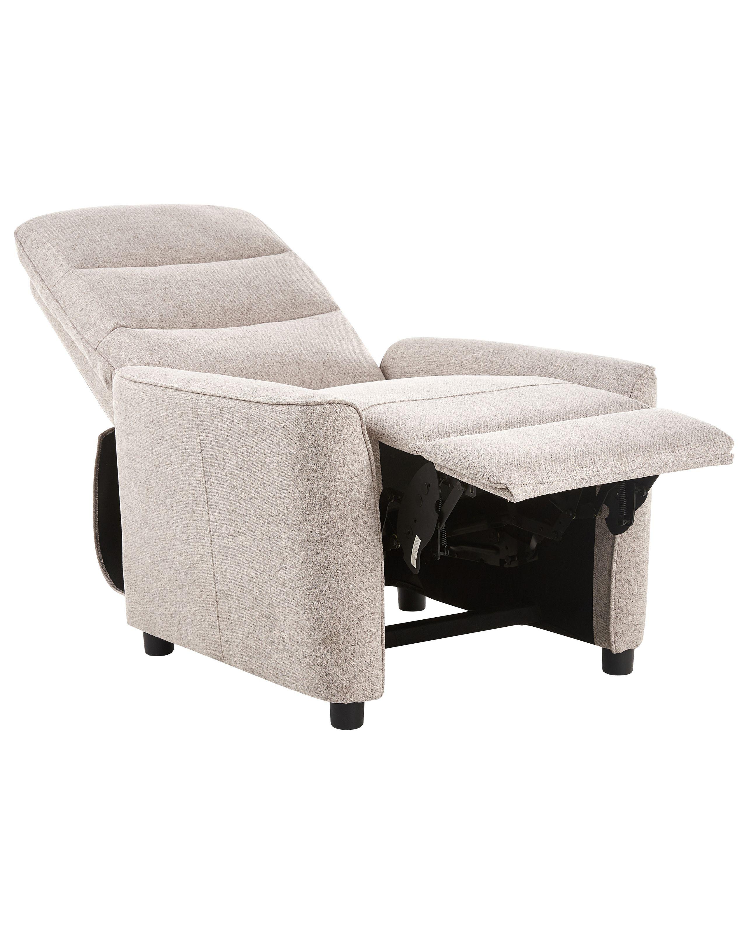 Beliani Fauteuil inclinable en Polyester Traditionnel SANDE  