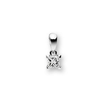 Anhänger Diamant 0.23ct. Weissgold 750