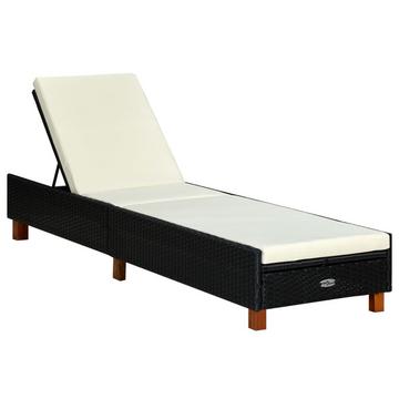 Chaise longue rotin synthétique