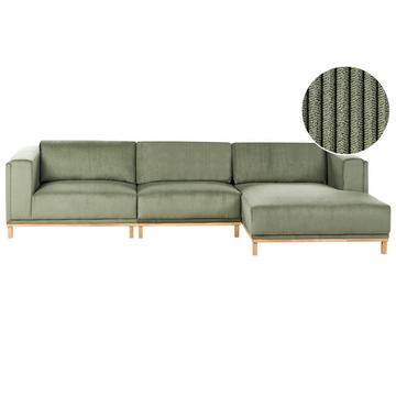 Canapé d'angle en Velours côtelé Traditionnel VENG