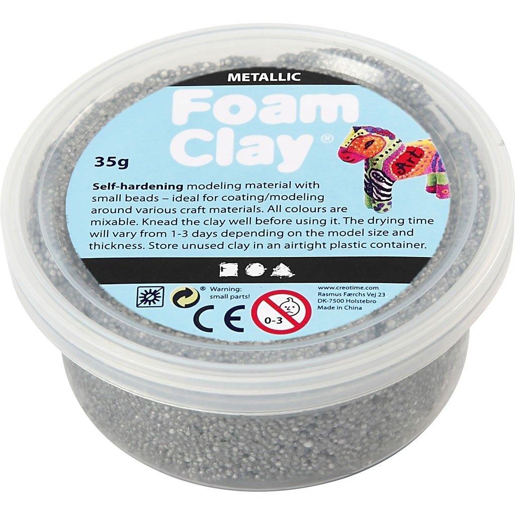 Creativ Company  Foam Clay Modellierton 35 g Silber 1 Stück(e) 