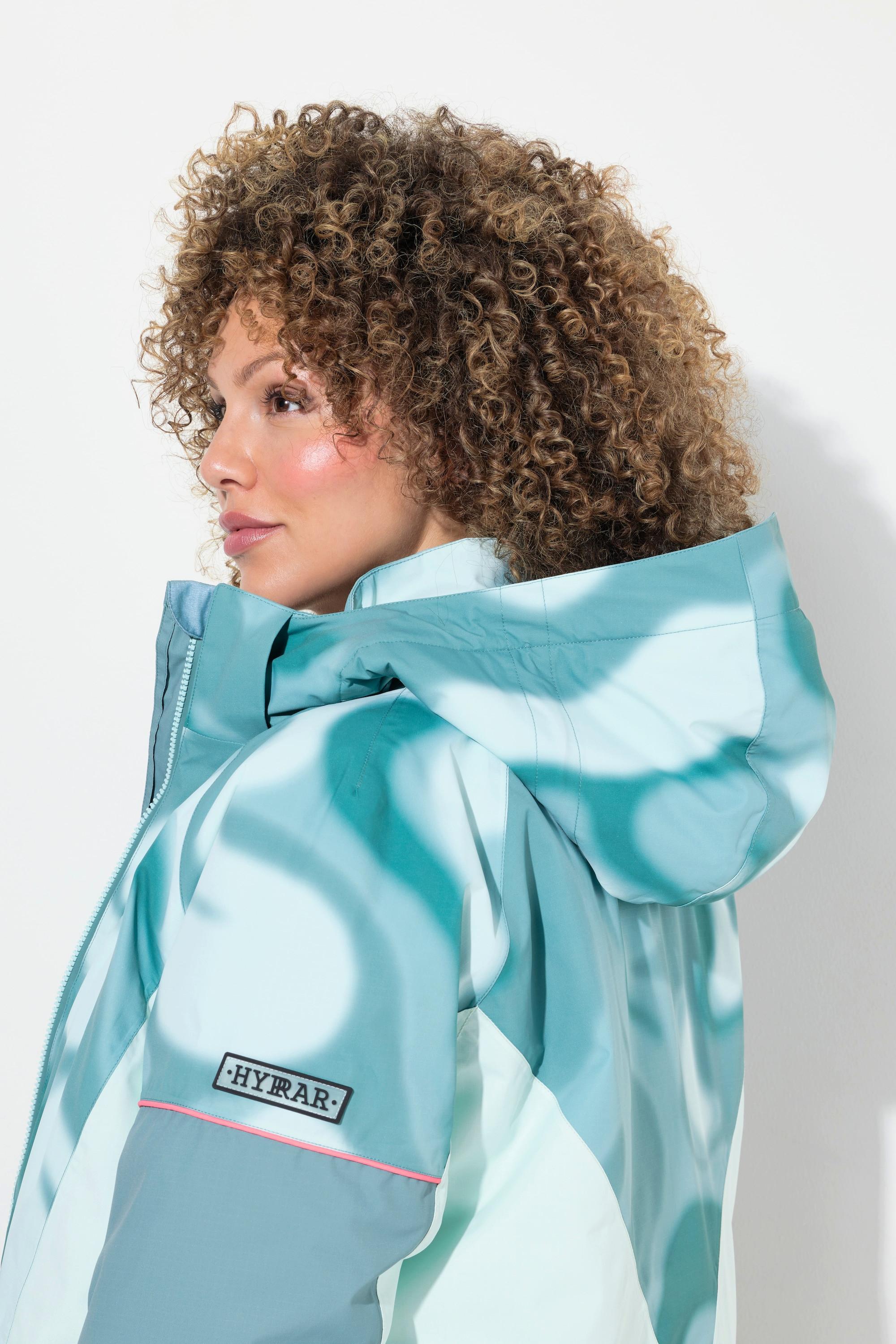 Ulla Popken HYPRAR Performance-Jacke Wasserdicht mit Schneefang und Kapuze  