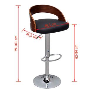 VidaXL Tabouret de bar bois  