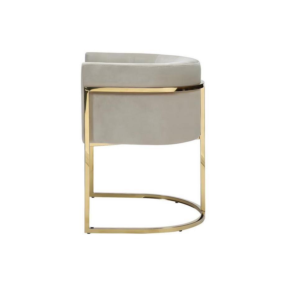 PASCAL MORABITO Sedia con braccioli Velluto e Metallo e Dorato PERIA  