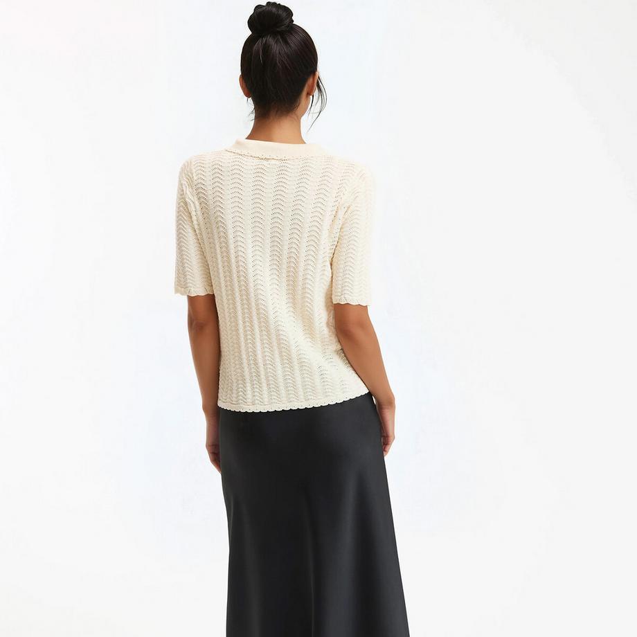 La Redoute Collections Pullover con Collo Polo  